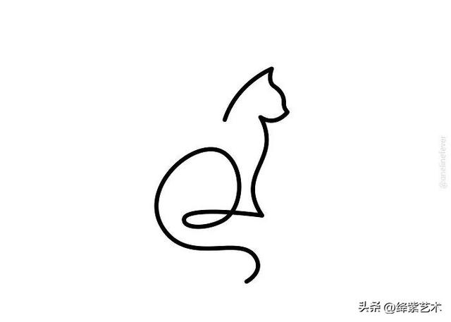 精炼至极！只用一笔画出来的动物，看得人舒适极了