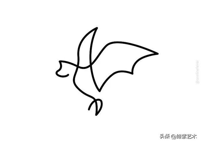 精炼至极！只用一笔画出来的动物，看得人舒适极了