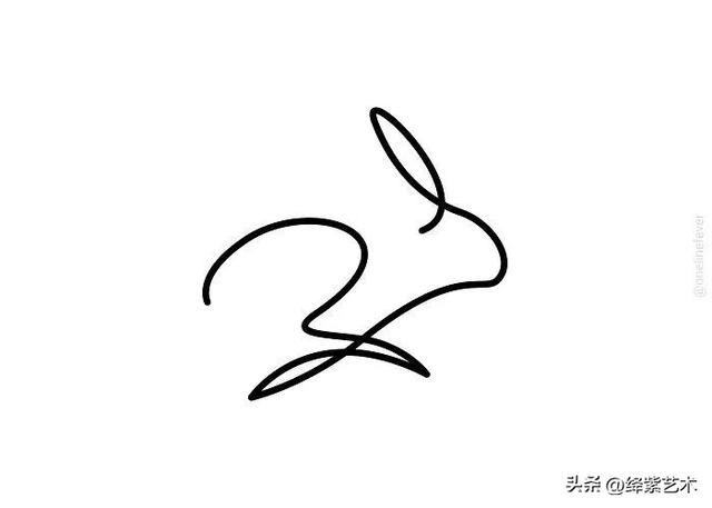 精炼至极！只用一笔画出来的动物，看得人舒适极了