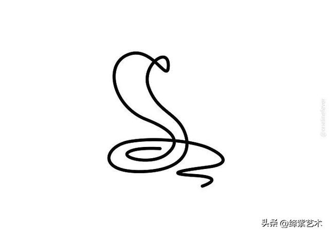 精炼至极！只用一笔画出来的动物，看得人舒适极了