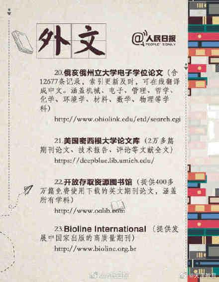 转发收藏！40个全球免费电子图书馆名单