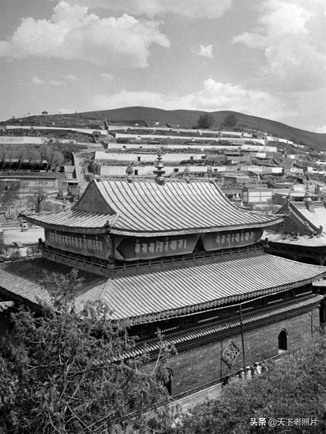 1947年7月青海塔尔寺 9岁的十世班禅及寺内实拍照片集