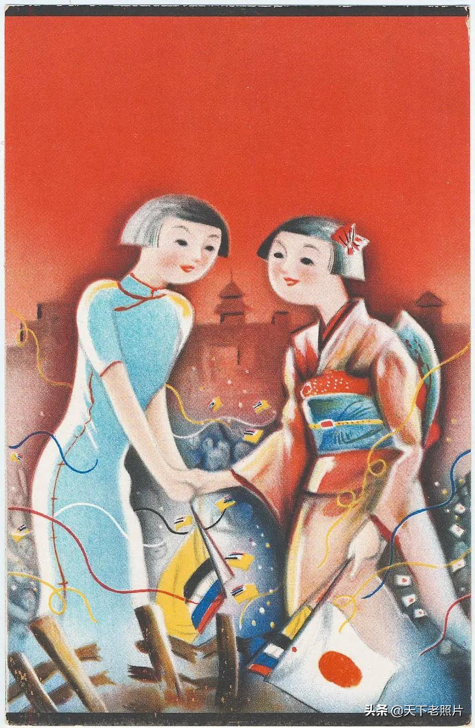 无耻的美化 - 以明信片的视角看侵华时期的日本，如何无耻地利用未成年的孩子形象美化侵略战争，欺骗国民。 ...