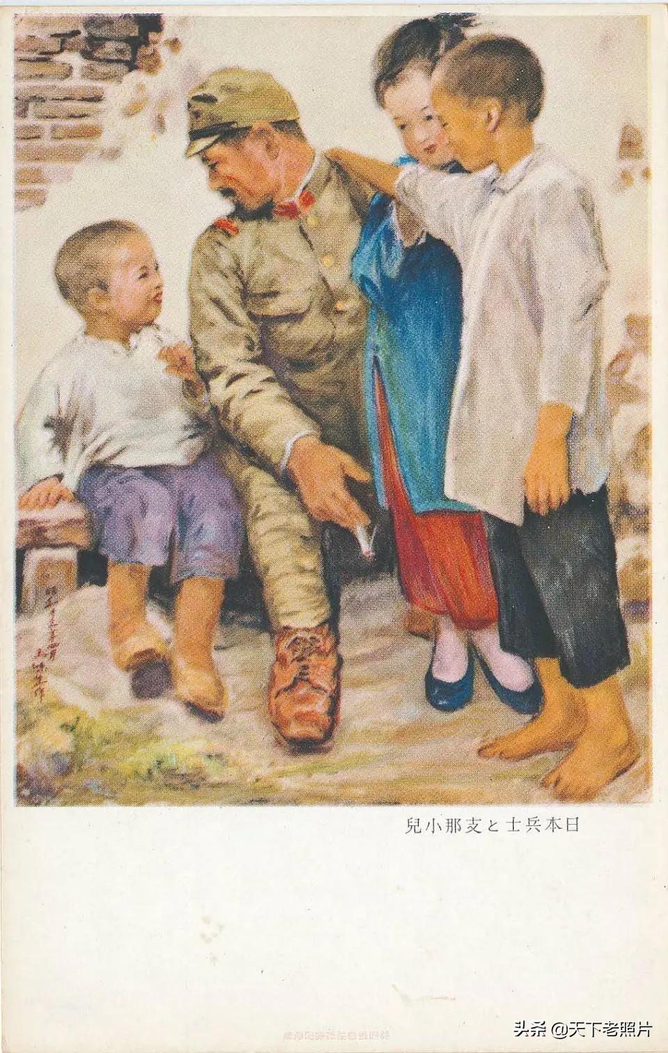 无耻的美化 - 以明信片的视角看侵华时期的日本，如何无耻地利用未成年的孩子形象美化侵略战争，欺骗国民。 ...